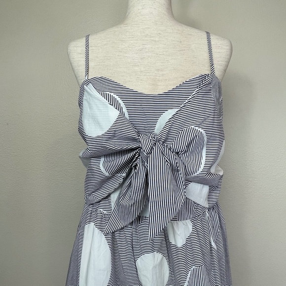 Bonsui Front Knot White & Black A-Line Sundress - Picture 7 of 13